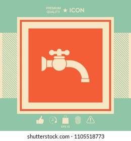 Faucet icon symbol