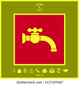 Faucet icon symbol