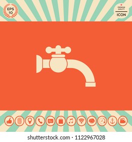 Faucet icon symbol