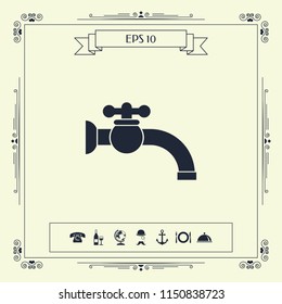 Faucet icon symbol