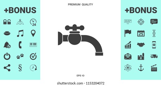 Faucet icon symbol