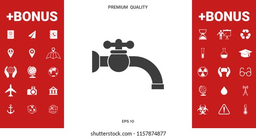 Faucet icon symbol