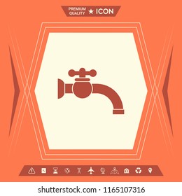 Faucet icon symbol