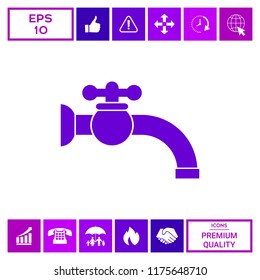 Faucet icon symbol