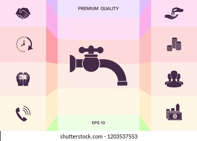 Faucet icon symbol
