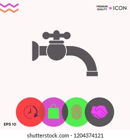Faucet icon symbol