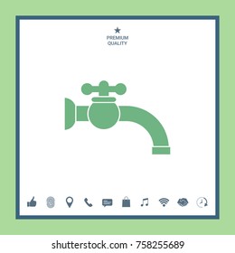 Faucet icon symbol