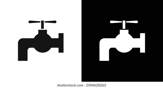 faucet icon Symbol mark in filled style