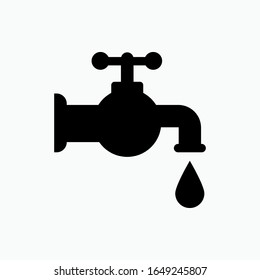 Faucet Icon. Tap, Fountain Illustration As A Simple Vector Sign 