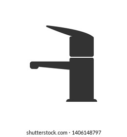 Faucet Icon. Tap, Outlet Illustration As A Simple Vector Sign & Trendy Symbol in Glyph Style for Design and Websites, Presentation or Application.