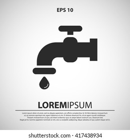 faucet icon. tap vector illustration