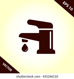 faucet icon. tap vector illustration