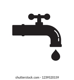 faucet icon in trendy flat design 