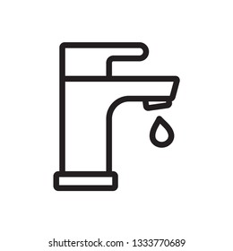 faucet icon in trendy flat style 