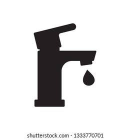 faucet icon in trendy flat style 