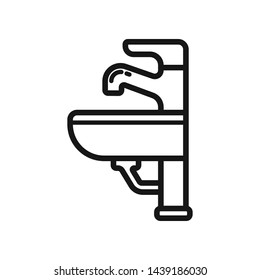 faucet icon in trendy flat style