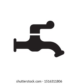 Faucet icon in trendy flat style design. Vector graphic illustration. Suitable for website design, logo, app, and ui. EPS 10.