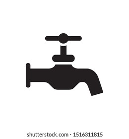 Faucet icon in trendy flat style design. Vector graphic illustration. Suitable for website design, logo, app, and ui. EPS 10.
