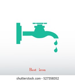 Faucet icon, vector best flat icon EPS