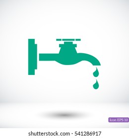 Faucet icon, vector best flat icon EPS