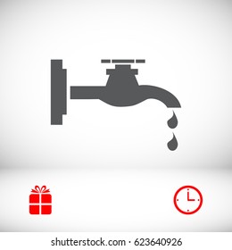 Faucet icon, vector best flat icon EPS