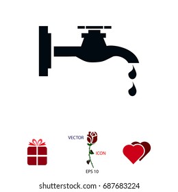 Faucet icon, vector best flat icon EPS
