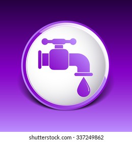 faucet icon vector button logo symbol concept.