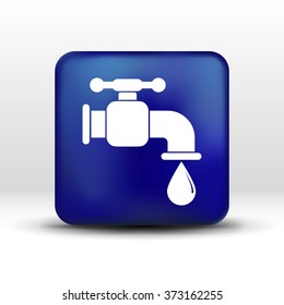faucet icon vector button logo symbol concept.