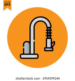 Faucet icon vector design. Restaurant symbol for your website design, logo, app, UI. Eps10 vector illustration.