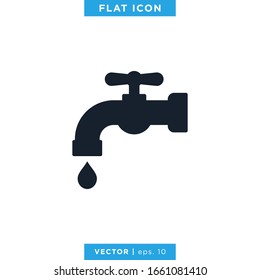 Faucet Icon Vector Design Template