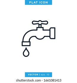 Faucet Icon Vector Design Template