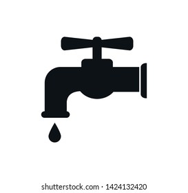 Faucet icon vector flat trendy