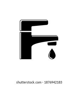 faucet icon, vector, glyph style design