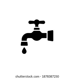 Faucet-Symbol, Vektorgrafik, glypisches Design
