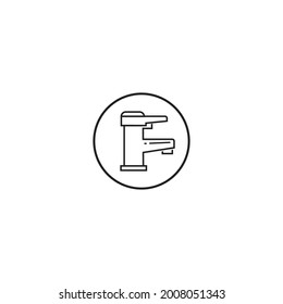 Faucet icon vector illustration logo design.