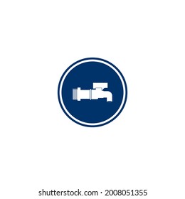 Faucet icon vector illustration logo design.