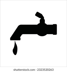 faucet icon vector illustration logo design