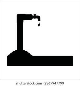 faucet icon vector illustration logo design
