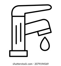 Faucet icon vector image. Can also be used for web apps, mobile apps and print media.