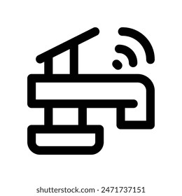 faucet icon. vector line icon for your website, mobile, presentation, and logo design.