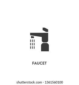 faucet icon vector. faucet sign on white background. faucet icon for web and app