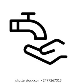 Faucet Icon Vector Symbol Design Illustration