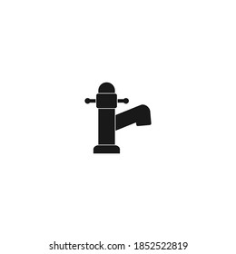 Vektorsymbol-Illustrationen mit Faucet-Symbol