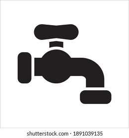 Faucet Icon Vector Template Illustration