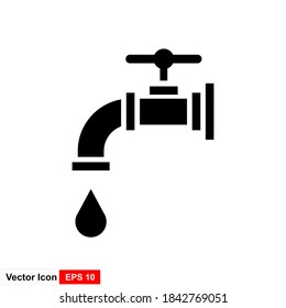 Faucet icon vector for your business.