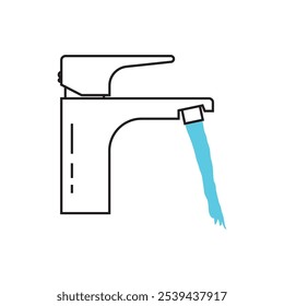 faucet Illustration Element Logo Design