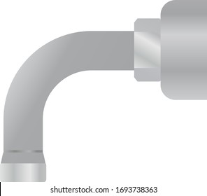 Ein Wasserhahn einzeln auf der Vektorillustration.