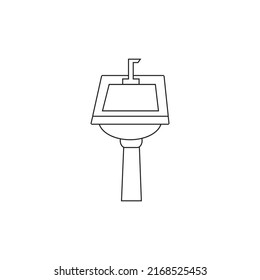 
Faucet and kitchen sink design Free Vector
