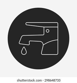Faucet line icon