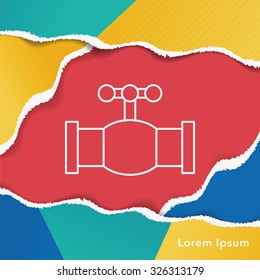 Faucet line icon